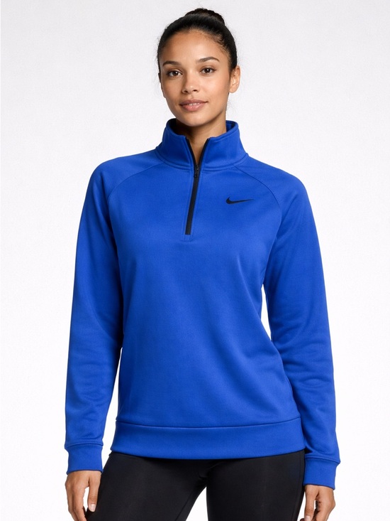 Nike Sweaters - Nike Dri-Fit Fleece-Lined Blue Pullover